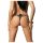 Obsessive Luiza - stringi z tulipanem (czarne) - L/XL