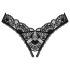 Obsessive Donna Dream - koronkowe otwarte stringi (czarne)