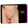 Cottelli - string otwarty - srebrna ozdoba - czarny (S-L)