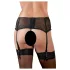 Cottelli - pas do pończoch basic - czarny - XXL
