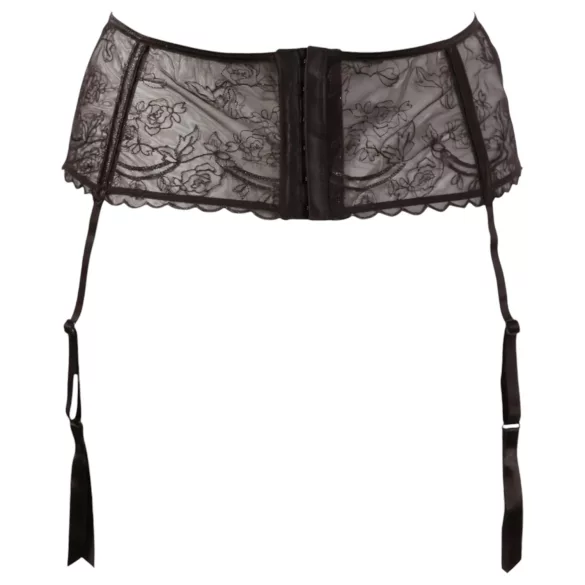 Cottelli - pas do pończoch basic - czarny - XXL