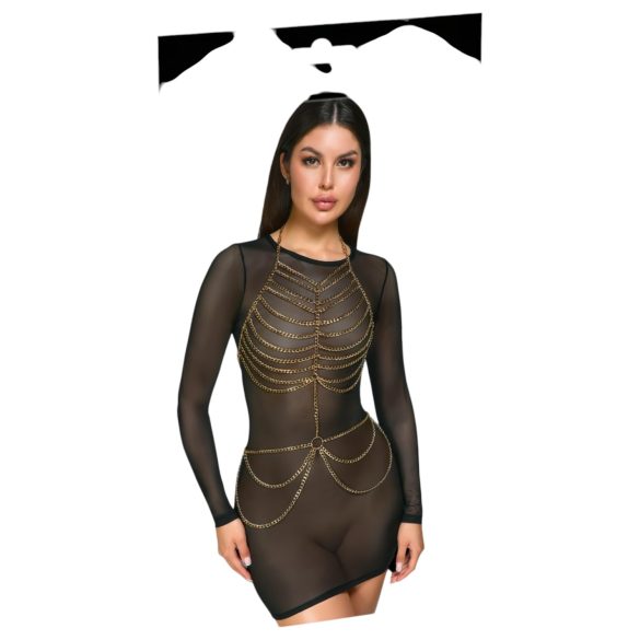 Cottelli - pas do ciała z łańcuszkami - złoty