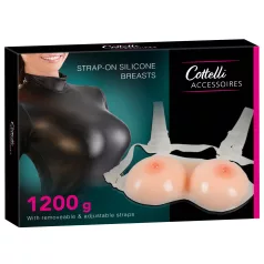 Cottelli - silikonowe piersi do przypięcia push-up 2x600g
