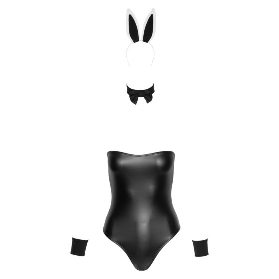Cottelli Bunny - jasny, seksowny kostium króliczka (5 sztuk) - M