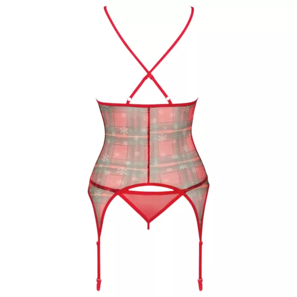 Obsessive Jollymore - świąteczny zestaw bielizny - XL/XXL