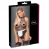 Cottelli - body pokojówki z fartuszkiem (czarne) - S - M