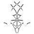 Bad Kitty – czarne body harness - M
