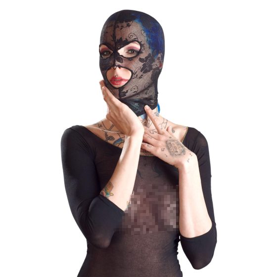 Bad Kitty - Koronkowa maska na głowę