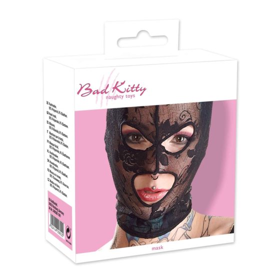 Bad Kitty - Koronkowa maska na głowę