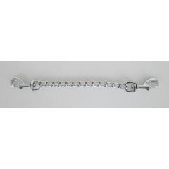  ZADO - Podwójny metalowy karabińczyk z łańcuszkiem (15cm)