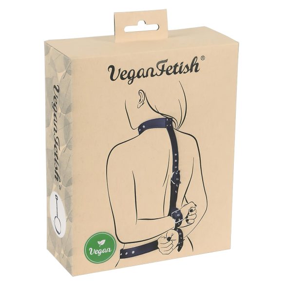 Vegan Fetish - zestaw do krępowania rąk (czarny)