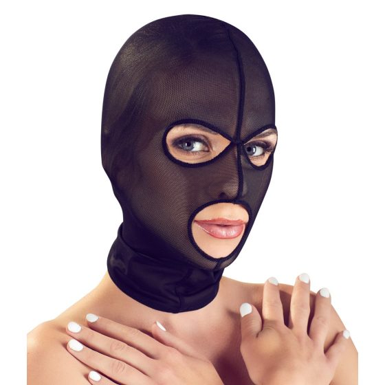 Bad Kitty - siatkowa maska na głowę (czarna)