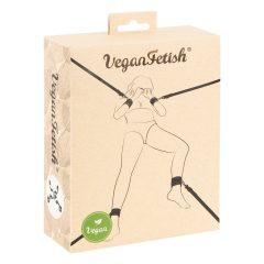 Vegan Fetish - zestaw krawatów do łóżka (czarny)