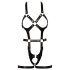 Bad Kitty - otwarte body z paskami (czarne)