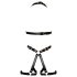 Bad Kitty - otwarte body z paskami (czarne)