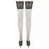 Cottelli Plus Size - czarne pończochy z koronką (15cm szer.) - 8