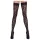Cottelli Legwear - pończochy samonośne - wzór panterka - czarne - 4