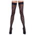 Cottelli Legwear - pończochy w panterkę (czarne) - 5