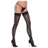 Cottelli Legwear - pończochy w panterkę (czarne) - 5