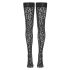 Cottelli Legwear - pończochy w panterkę (czarne) - 5