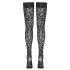 Cottelli Legwear - pończochy w panterkę (czarne) - 5