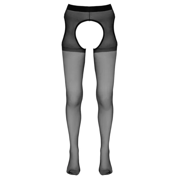 Cottelli - otwarte (crotchless) rajstopy (czarne)
