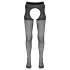 Cottelli - otwarte (crotchless) rajstopy (czarne)