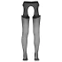 Cottelli - otwarte (crotchless) rajstopy (czarne) - L/XL