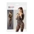 NO:XQSE - bodystocking erotyczny z motywem kwiatowym - czarny S-L