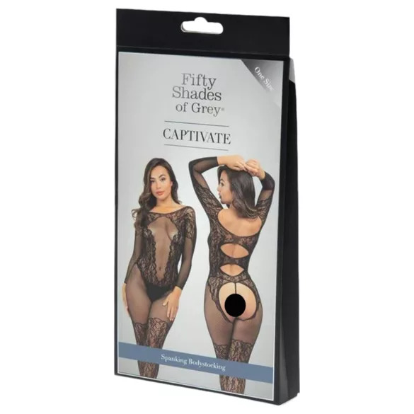 Fifty Shades of Grey - body erotyczne z koronką - czarne