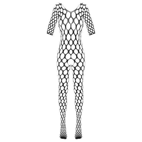 Cottelli - bodystocking siateczkowy - czarny - S-L