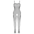 Cottelli Fantasy - czarny siateczkowy bodystocking z wycięciami na biodrach, otwarty (S-L)