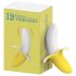 Samotny - wodoodporny wibrator bananowy (żółto-biały)