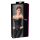 Cottelli - haftowany gorset imprezowy (czarny) - XL