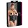 Cottelli Plus Size - czarny satynowy gorset