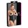 Cottelli Plus Size - czarny satynowy gorset