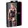 Cottelli - bluzka damska plus size z kwiatowym motywem - czarna - XXL