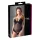 Cottelli - body damskie - aksamitne, regulowane - czarne - 80B/M