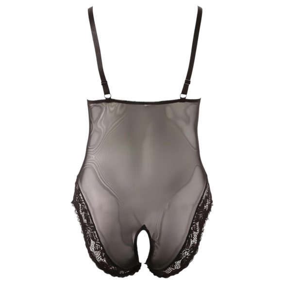 Cottelli Plus Size - body koronkowe - czarne - XXL