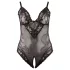 Cottelli Plus Size - body koronkowe - czarne - XXXL