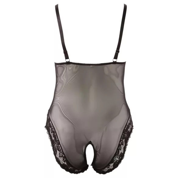 Cottelli Plus Size - body koronkowe - czarne - XXXL