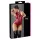 Cottelli Party - body damskie bez rękawów z zamkiem - błyszczące czerwone - XL