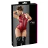 Cottelli Party - body damskie bez rękawów z zamkiem - błyszczące czerwone - XL