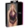 Cottelli Plus Size - body z kwiatowym wzorem - czarno-fioletowy