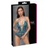 Cottelli - koronkowe body z otworem, zielone