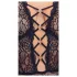 Cottelli Curves Plus Size - body damskie przezroczyste wzorzyste - czarne
