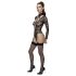 Cottelli - przezroczyste body z paskami (czarne) - M