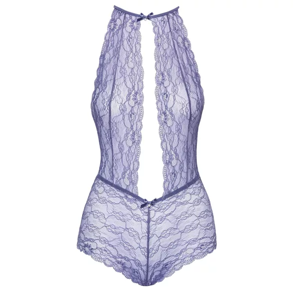 Kissable - body koronkowe na szyję - fioletowy - L/XL