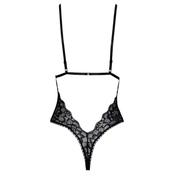 Kissable - koronkowe body (czarne) - L/XL