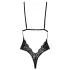 Kissable - koronkowe body (czarne) - L/XL